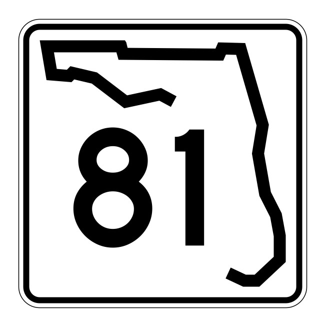 Florida State Road 81 Sticker Decal