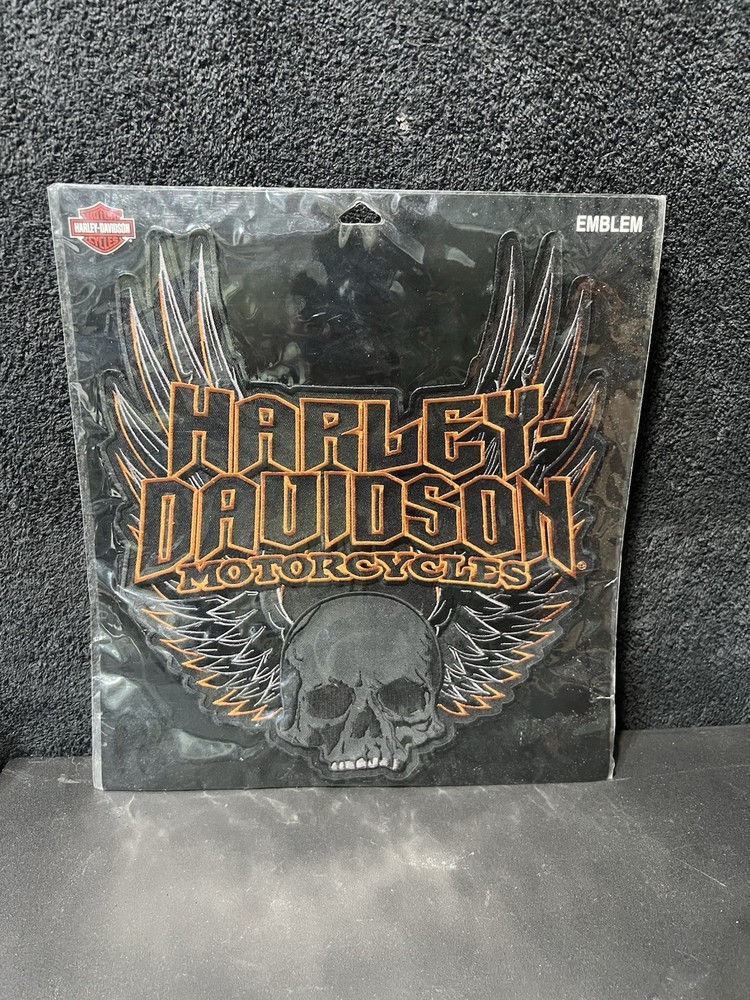 Harley-Davidson Emblem Gothic Wings Skull Collectible Patch