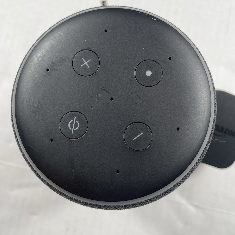 Amazon Echo 3rd Gen R9P2A5 Smart Speaker | Alexa | Black W/ Power Cable Tested