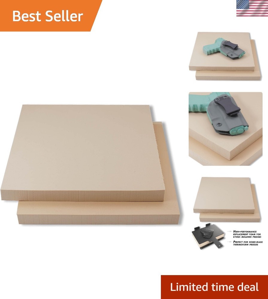 Mega Form Thermoform Molding Foam 8x12x1 - 2 Pack for KYDEX & ABS Projects