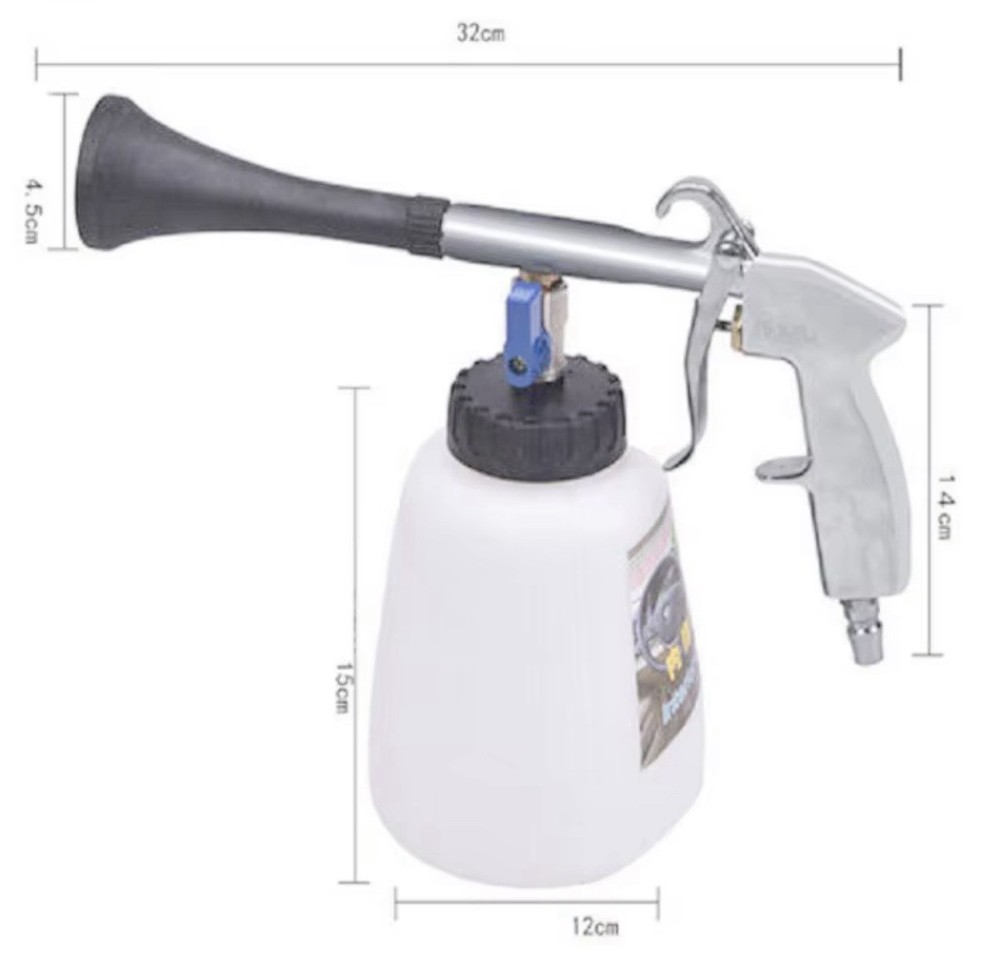 High Pressure Car Interior Cleaning Gun For Compressors