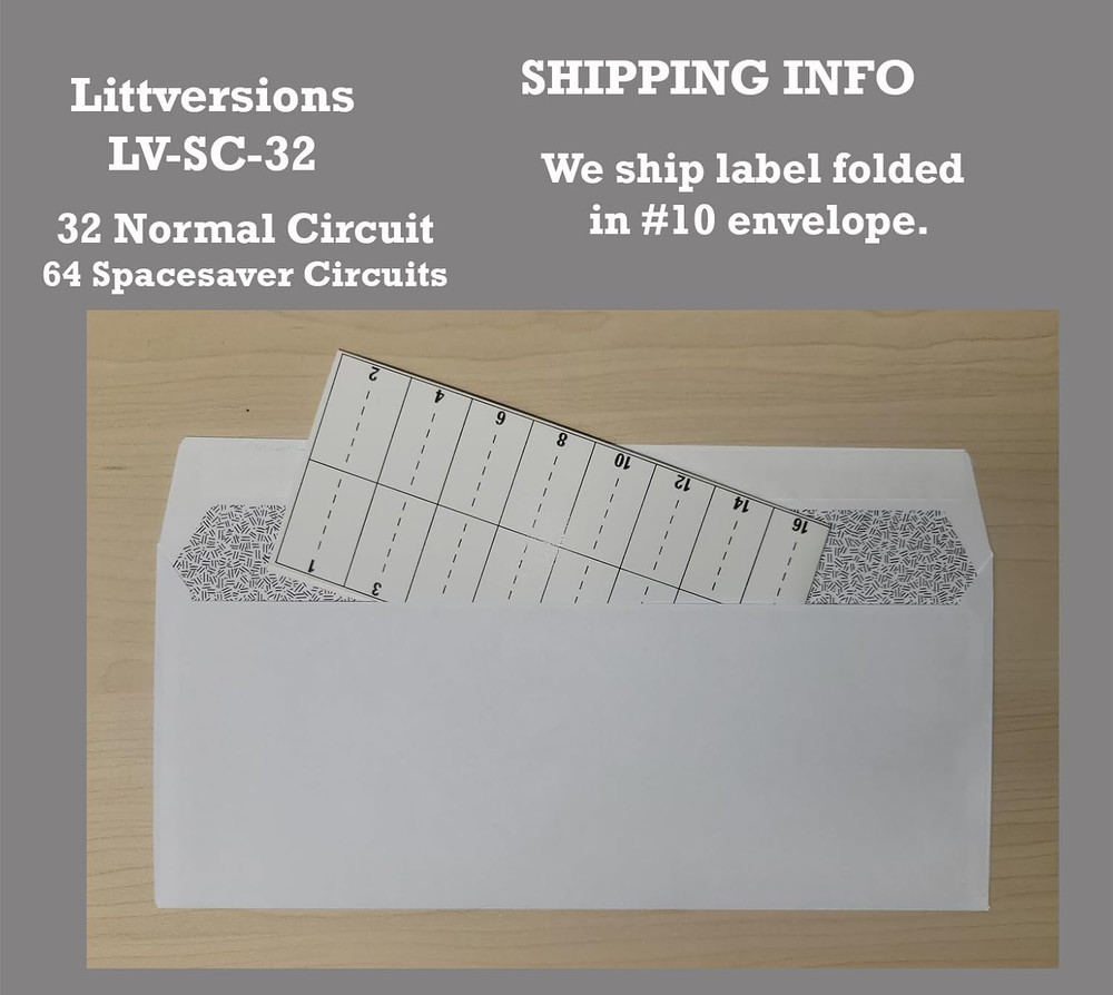 32 Circuits 2 Pack Vinyl Replacement for Square D Schnider Homeline Electrical C