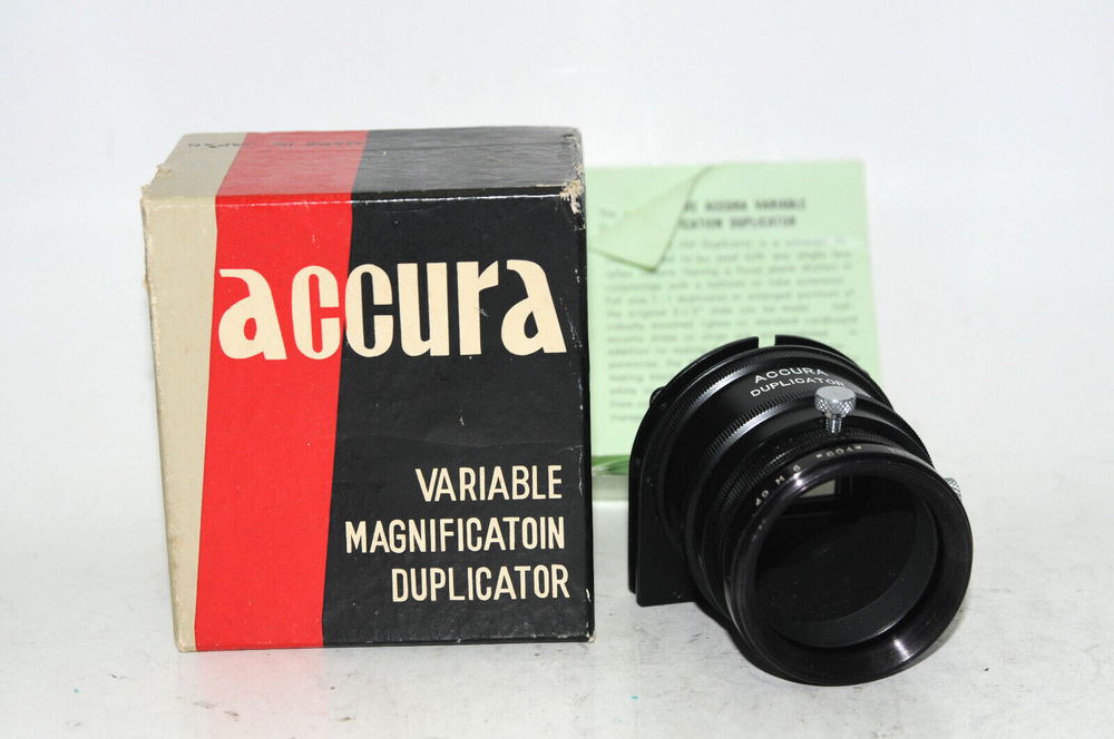ACCURA Variable Magnificatoin Duplicator In Original Box