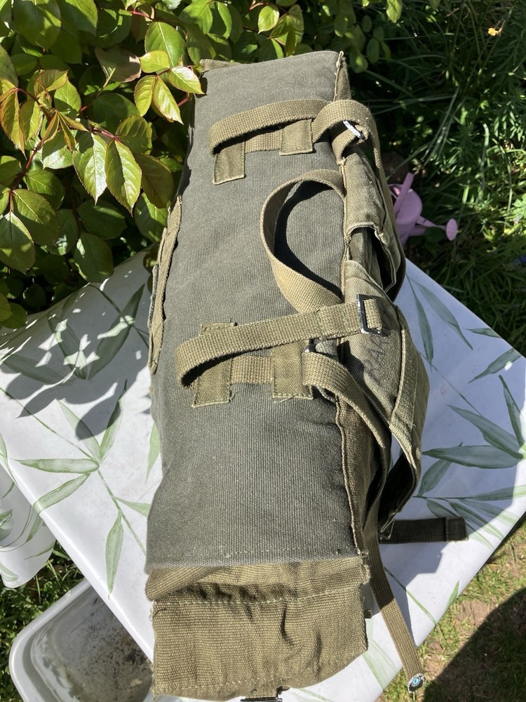 British Army 58 Pattern Style Rucksack Converted Large Pack Webbing Bag Green