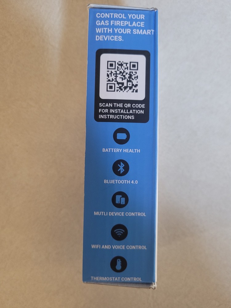 Flame-Tec Gas Fireplace Bluetooth WiFi Remote Thermostat Without Receiver