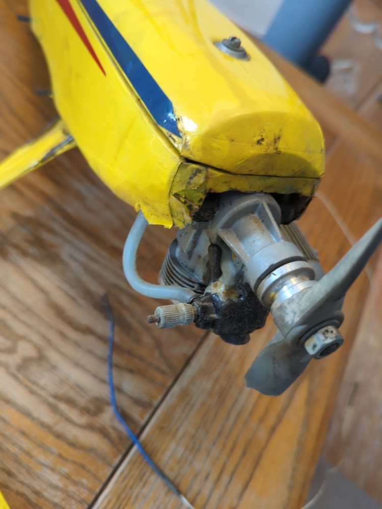 Vintage Yellow Model Airplane