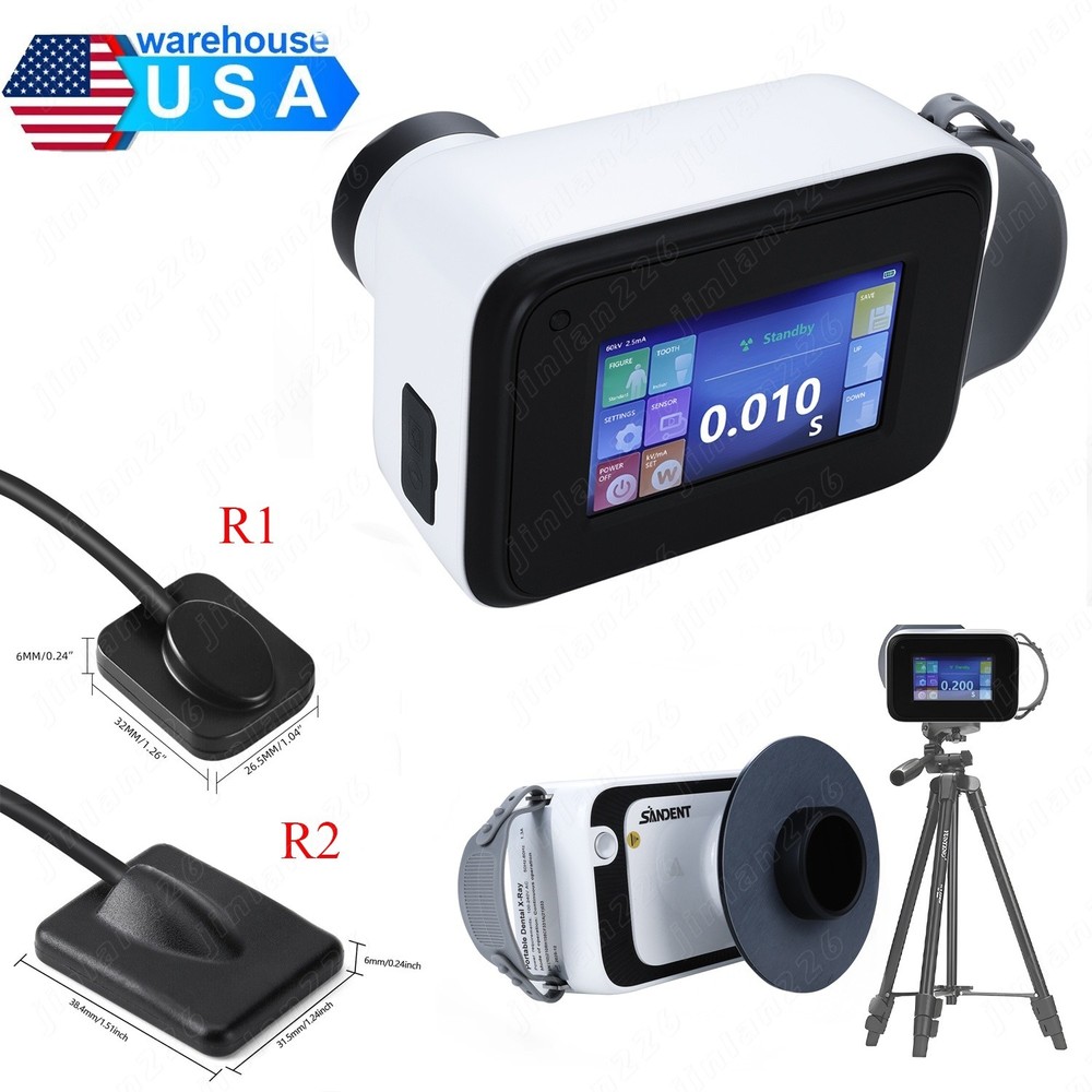 Dental X Portable Rays Digital Machine Rayos with Shield/Digital Sensor Size 1/2