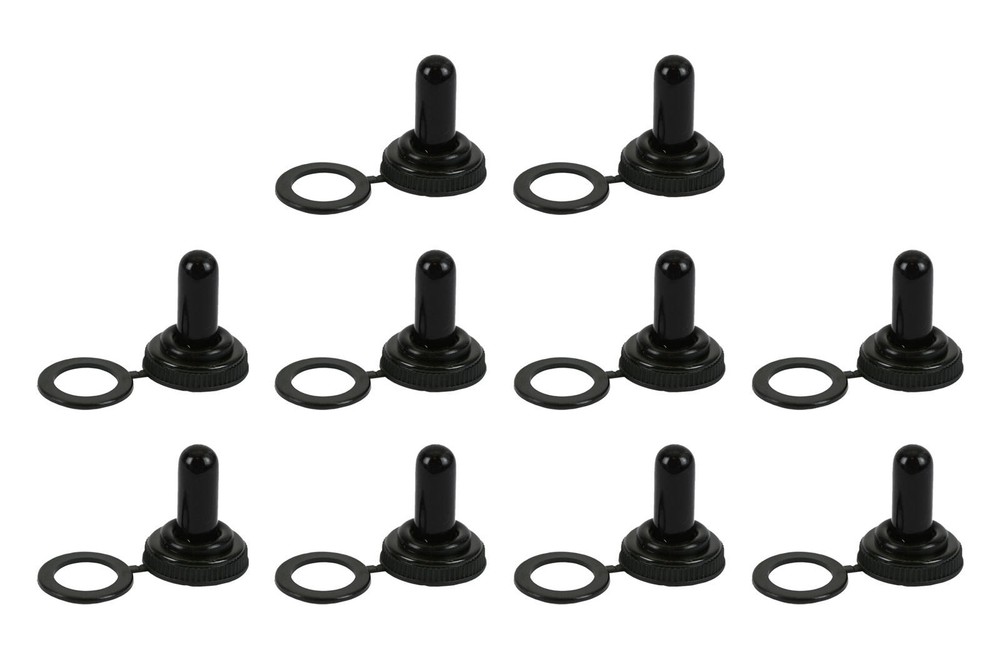 10 pc TEMCo Silicone Rubber Boot for Toggle Switch Waterproof M12x0.75 Thread
