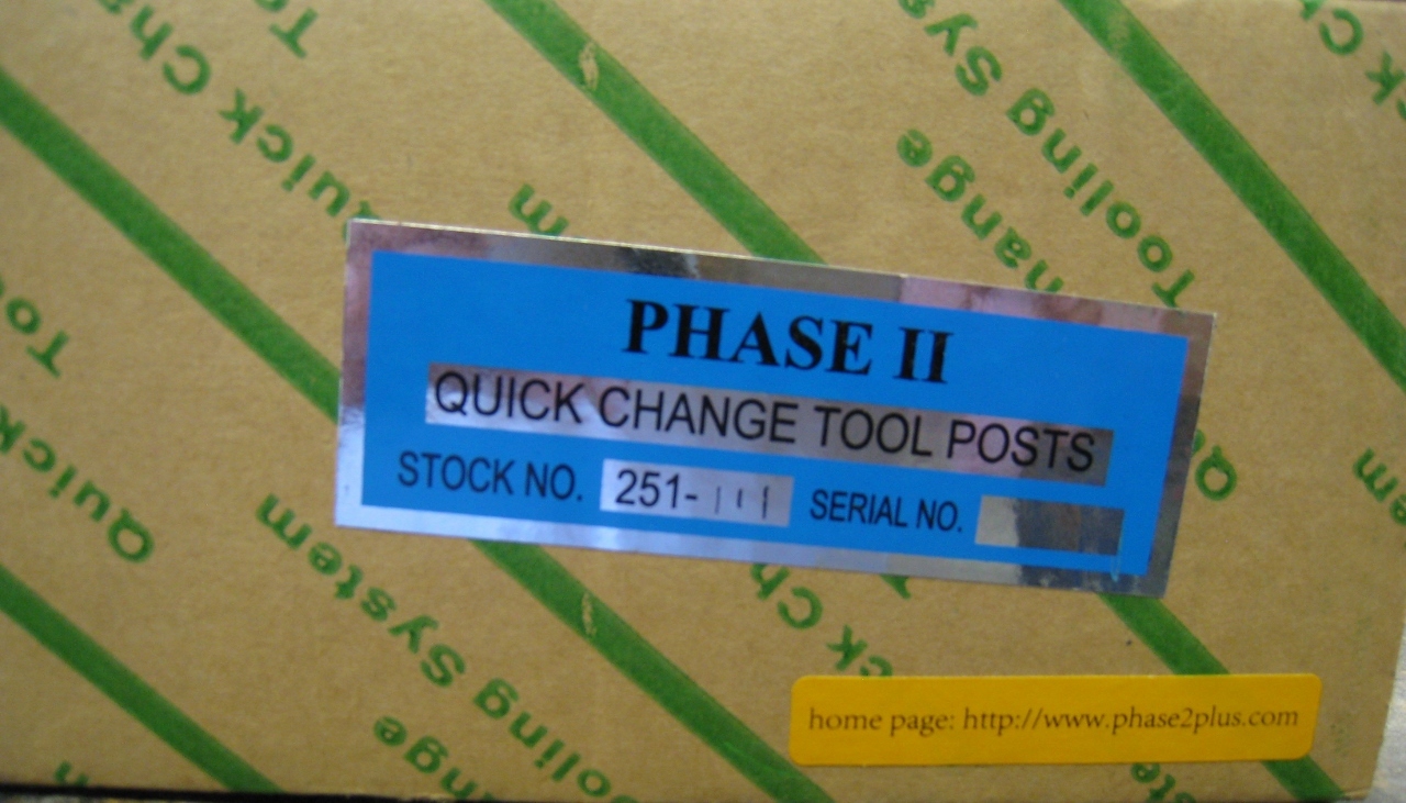 Phase 2 II Quick Change Tool Post Set 5 Holders Wedge Style 251-111 Aloris AXA