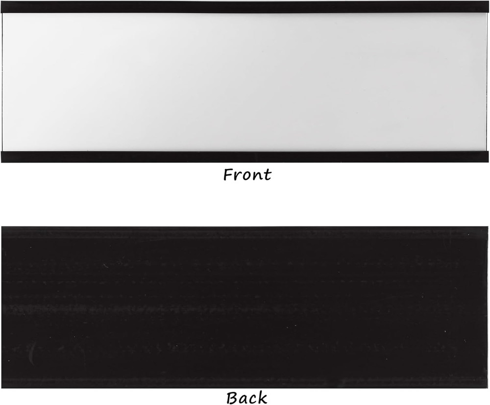 Magnetic Label Holders 2'' X 4'' 70 Pack with Paper Inserts and Clear Plastic...