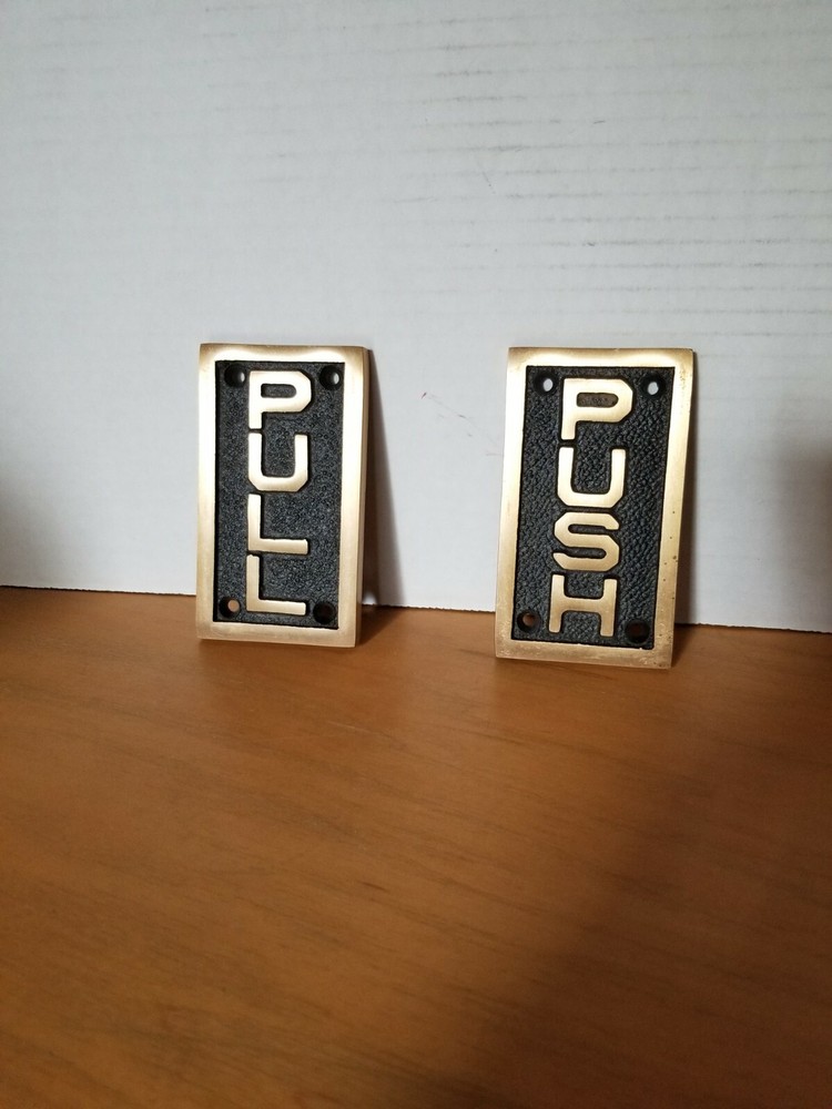 Brass Push Pull Plates