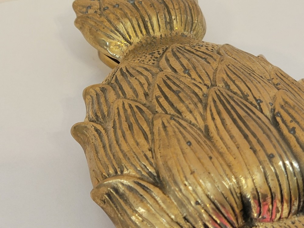 Pineapple Brass Door Knocker Vintage Flat Head Screws