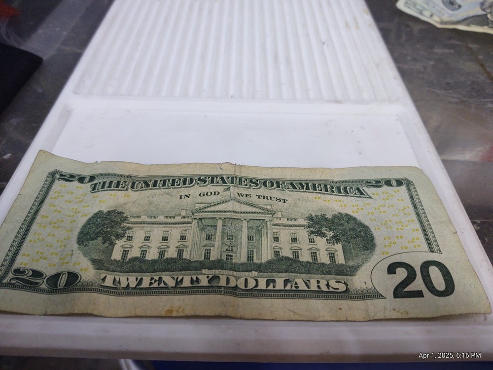$20 2013 MK serial# ink bleed off