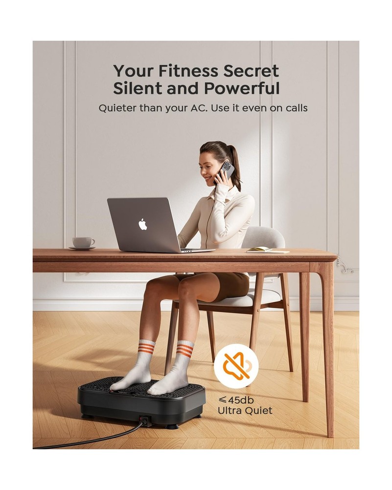 Vibration Plate Exercise Machine, Full Body Vibrating Plate for Lymphatic Dra...