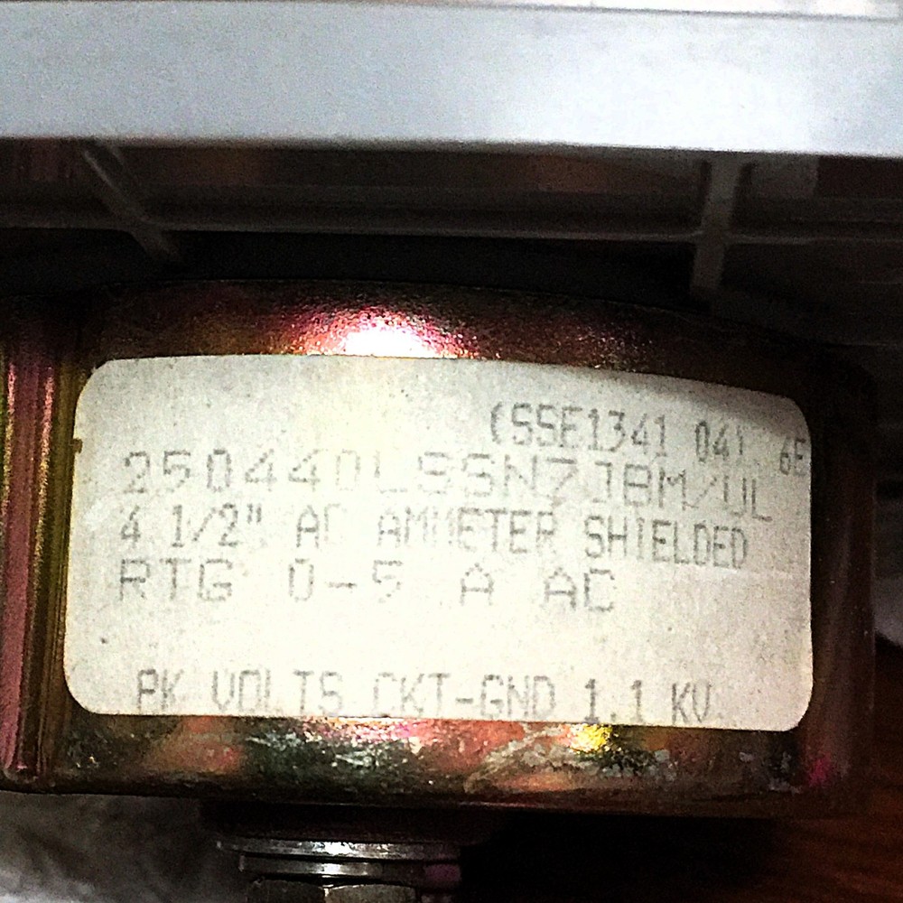 CURRENT TRANSFORMER 0~800A-C PANEL 4 1/2 " AC AMMETER