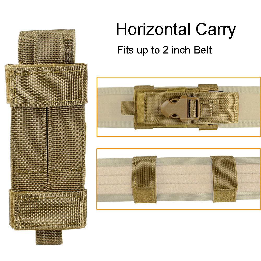 Tactical Utility Tools Holder Flashlight Single Sheath Holster Pistol Mag Pouch