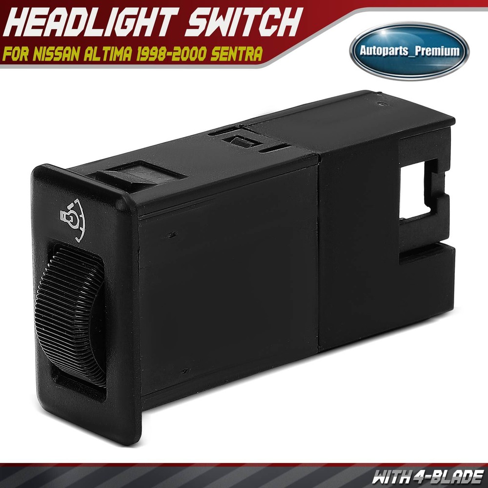 Headlight Switch Instrument Panel Dimmer Switch for Nissan Altima 98-00 Sentra