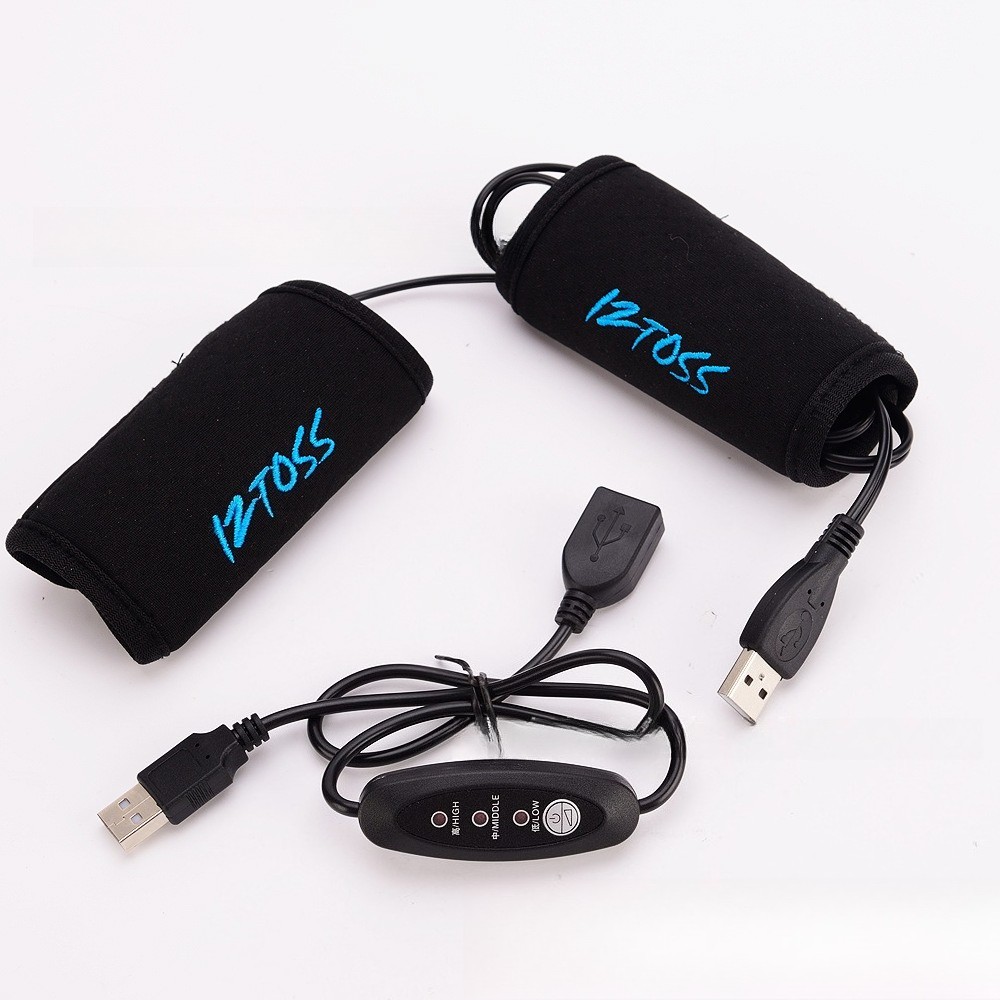 Motorcycle Heated Grips Heating Handle Cover Warmer Adjustable Hook And Loop AU