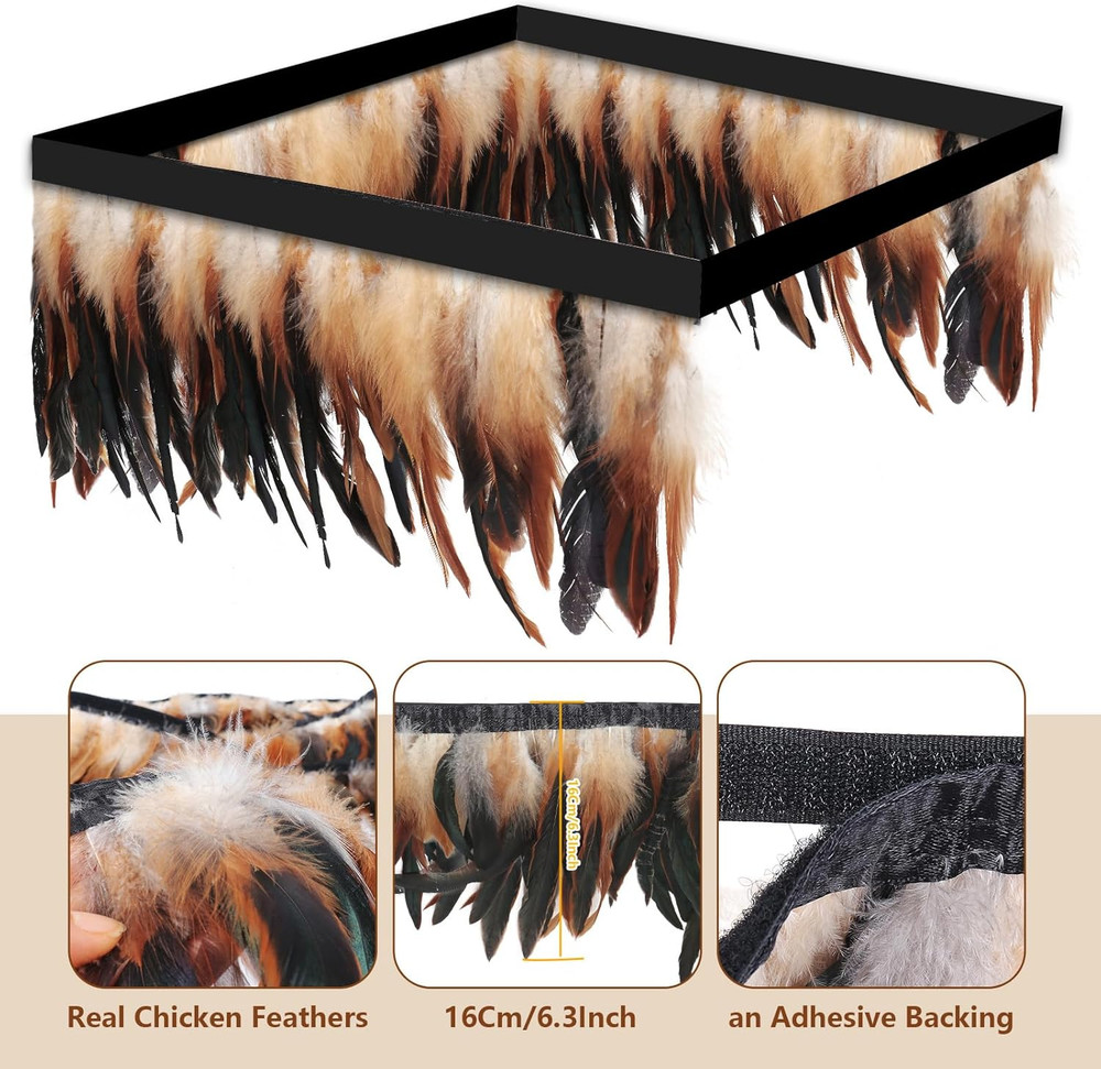 6.5FT Feathers for Chick Brooder Heating Plate,Warm and Secure as They Would und