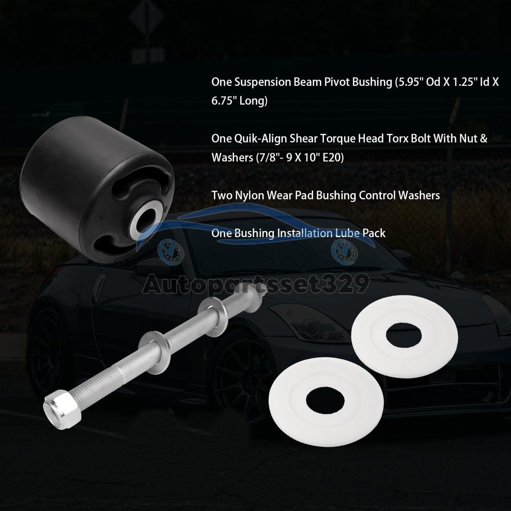 For Hendrickson Quick Align Pivot Bushing Kit+Alignment Collars S-24691S S-28654