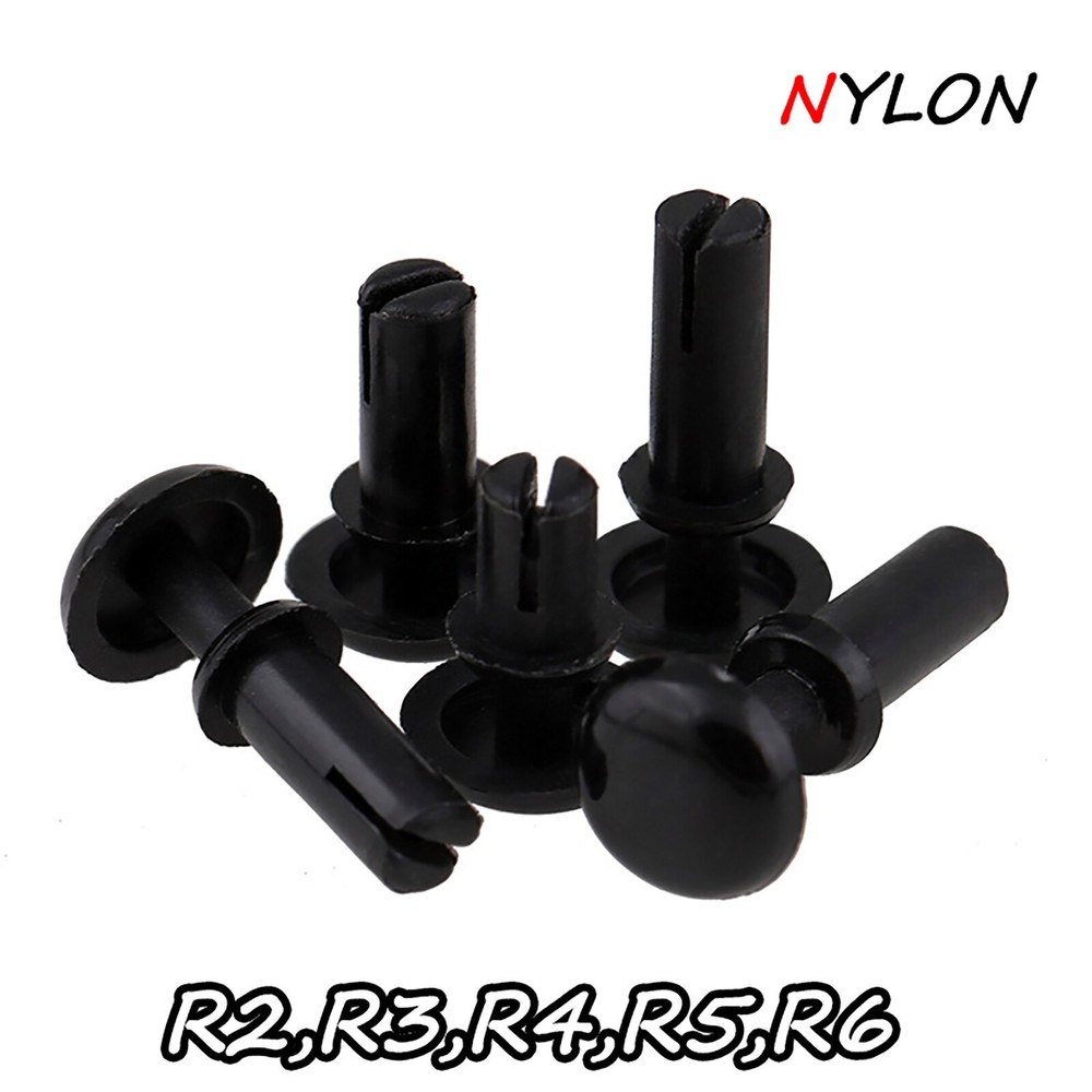 Black Plain Nylon Plastic Snap Rivets Various Sizes And Lengths Rivet - Quality