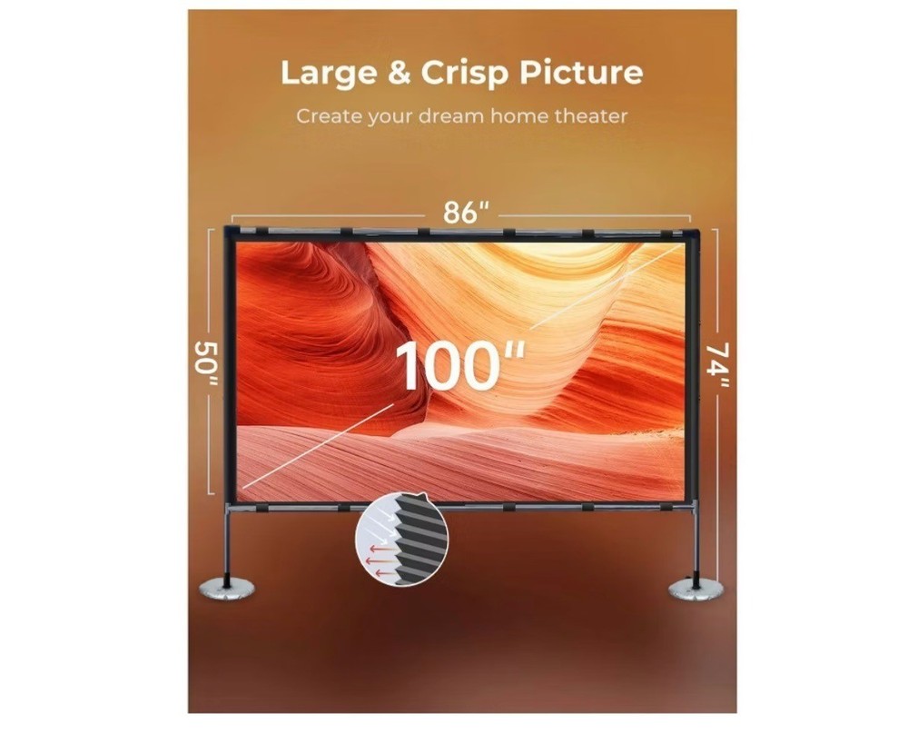 Vankyo 100" Projector Screen with Stand