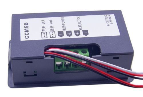 2x DC 6V-30V 12V 24V Max 8A Motor PWM Speed Controller W/ Digital Display Switch