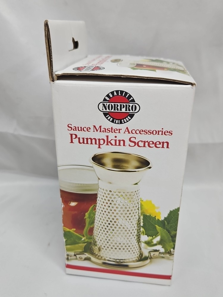 Norpro Silver Pumpkin and Squash Screen. Sauce Master Accessory Open Box #1954
