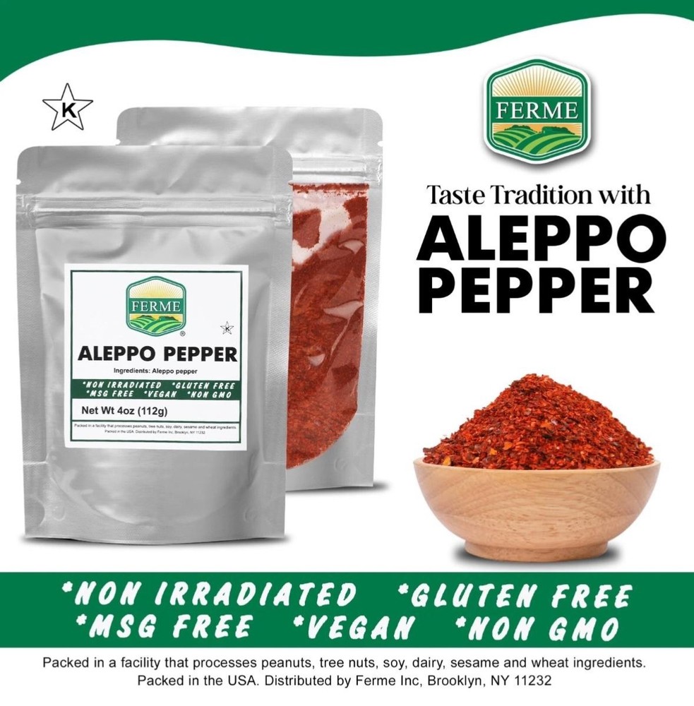 Premium Crushed Aleppo Pepper Flakes 4 oz
