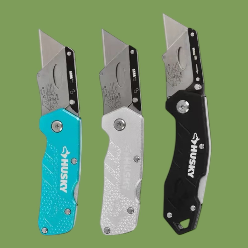 Husky Lock Back Utility Knife Set (9 Knives) AB