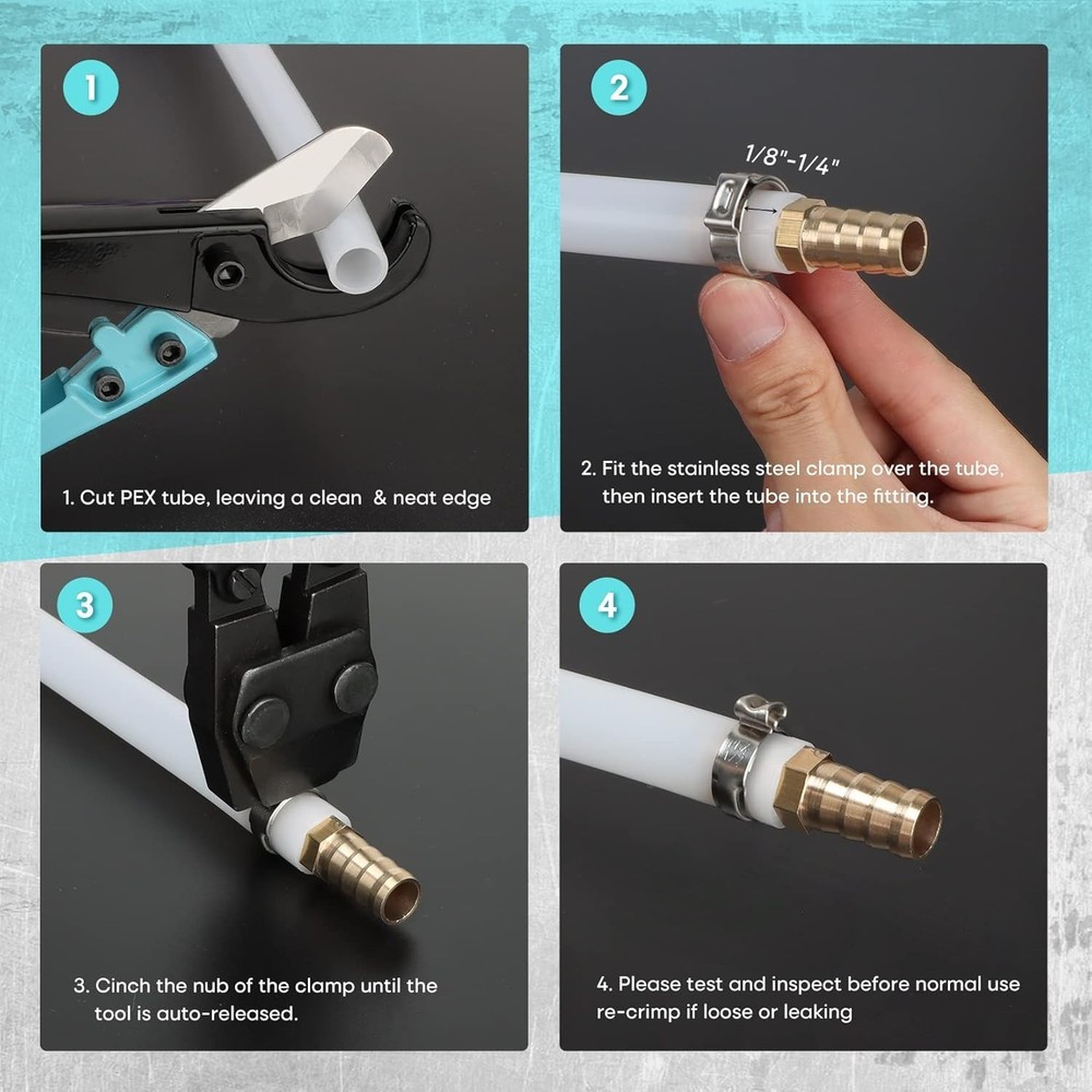 Universal Pex Crimp Tool for Plumbing Installations