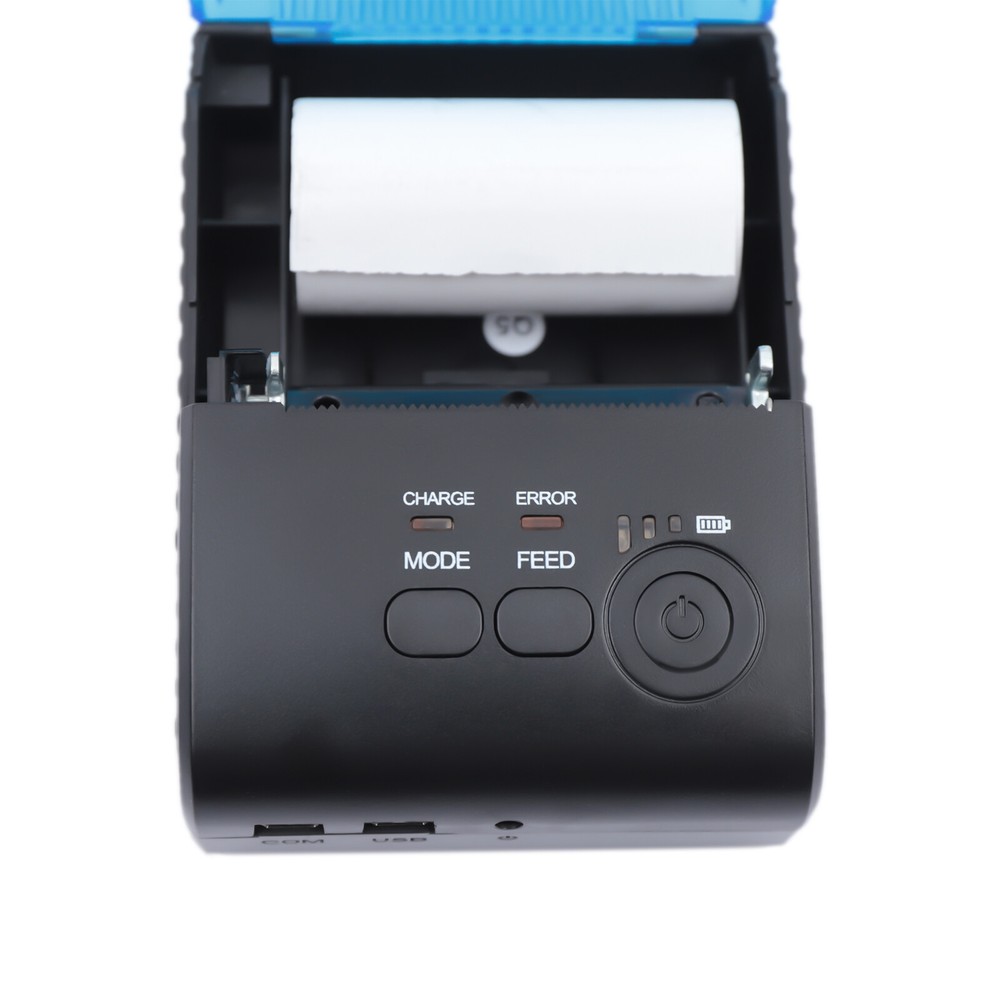 Portable Bluetooth Thermal Label Printer 90mm/S Wireless POS Receipt Handheld