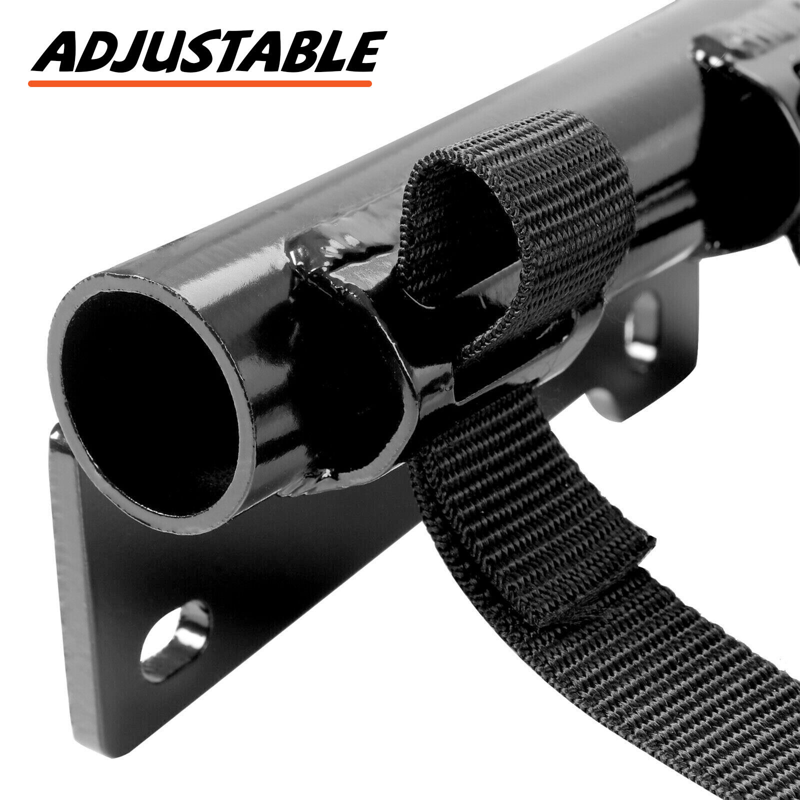 Nerf Bars For Yamaha Raptor 700 YFM 700 YFM700R Black W/ Black Net All Years