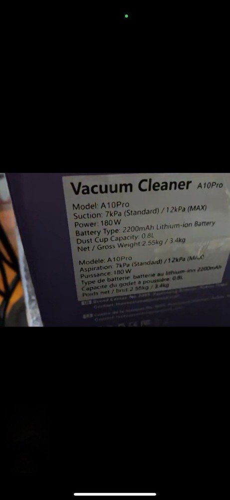 A10 Dash Purple Cordless Vacuum Cleaner