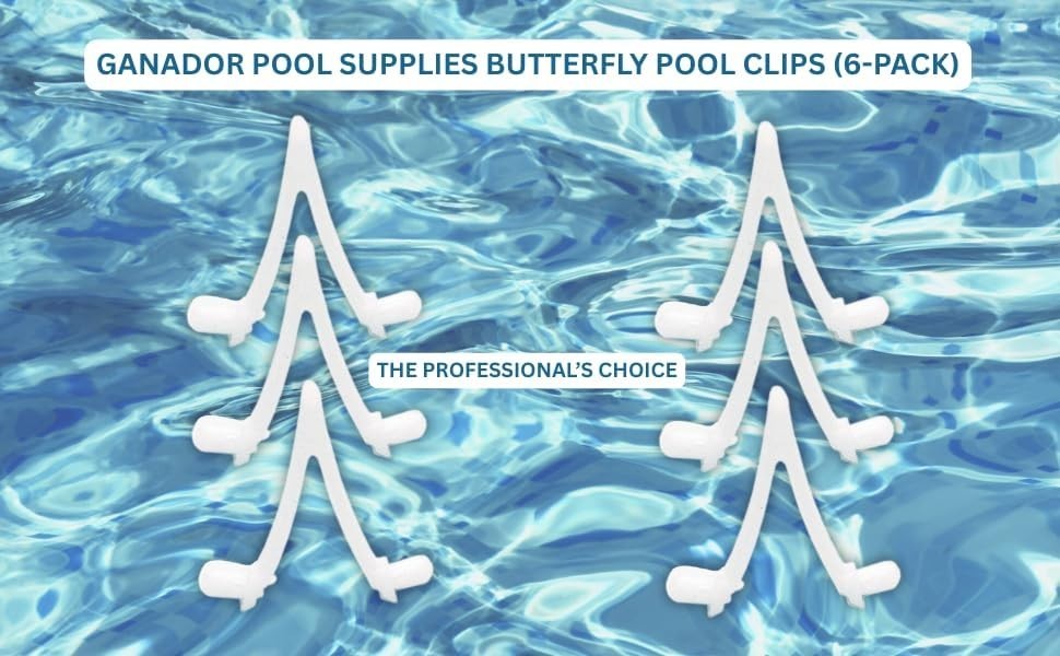 6 Durable V-Clips for Standard Pool Poles - Easy Replacement for Clean Tools
