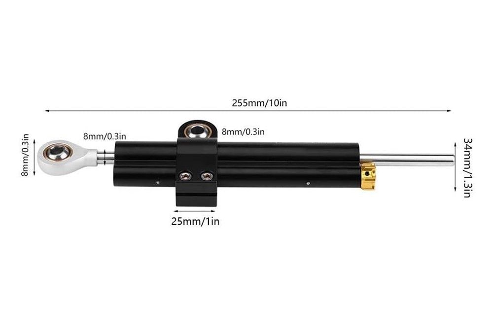 KAMIN Universal Motorcycle Steering Damper Stabilizer Buffer Control Accessory