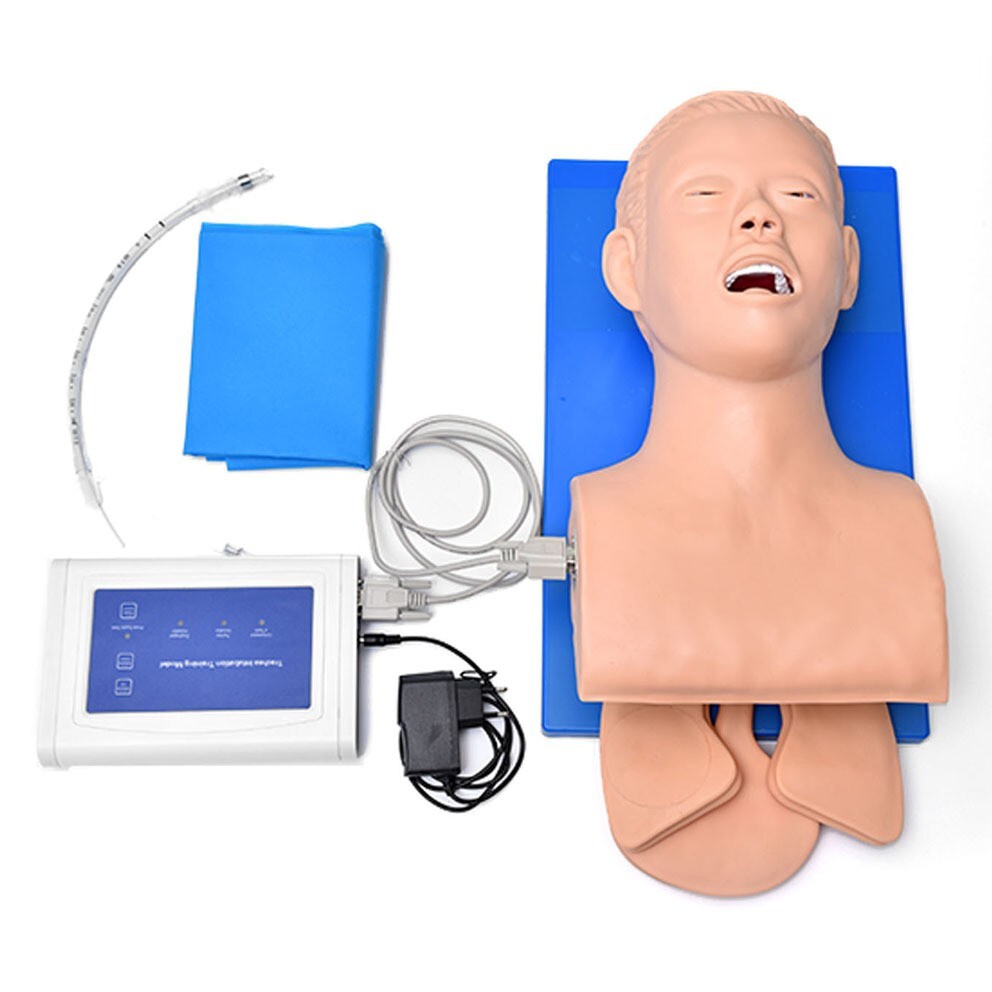 Tracheal Intubation Training Teaching Model with Indicator 110V-220V Universal