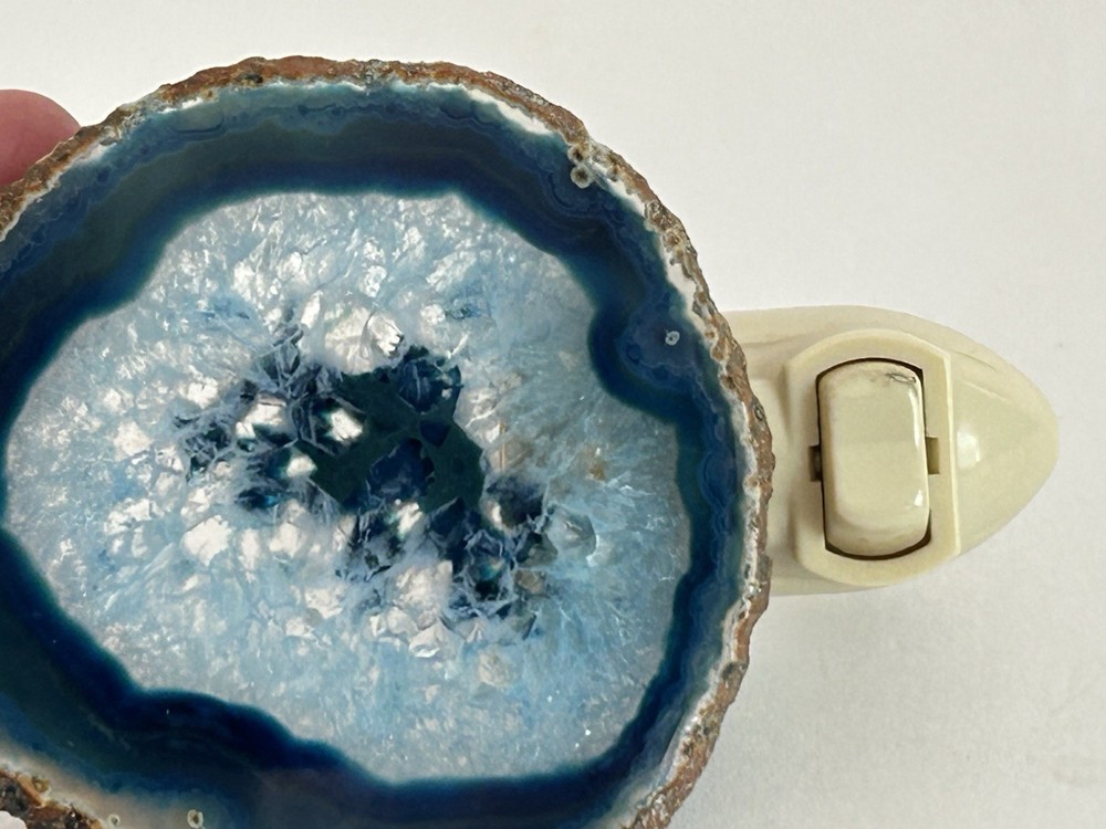 Geode Night Light Blue