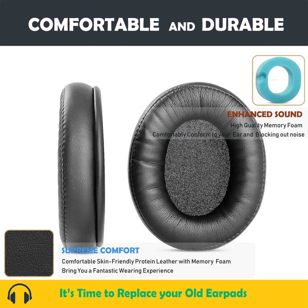 Replacement Earpads Cushion Compatible With M1 Headphone Protein Leather