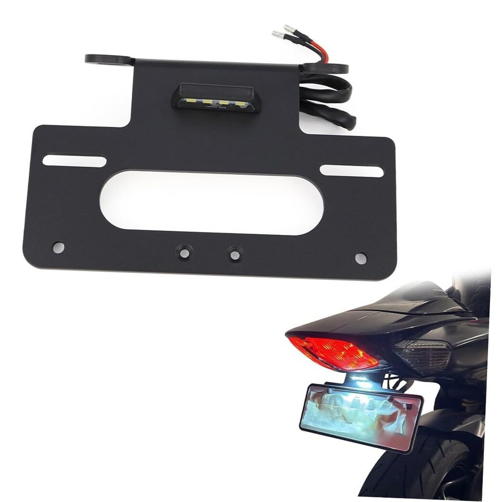 Fender Eliminator Bracket Mount Tail Tidy with LED License Plate Light Fit