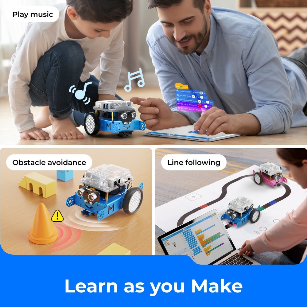 Makeblock mBot Robot Kit for Kids 8-12, Learn Coding with Scratch & Arduino