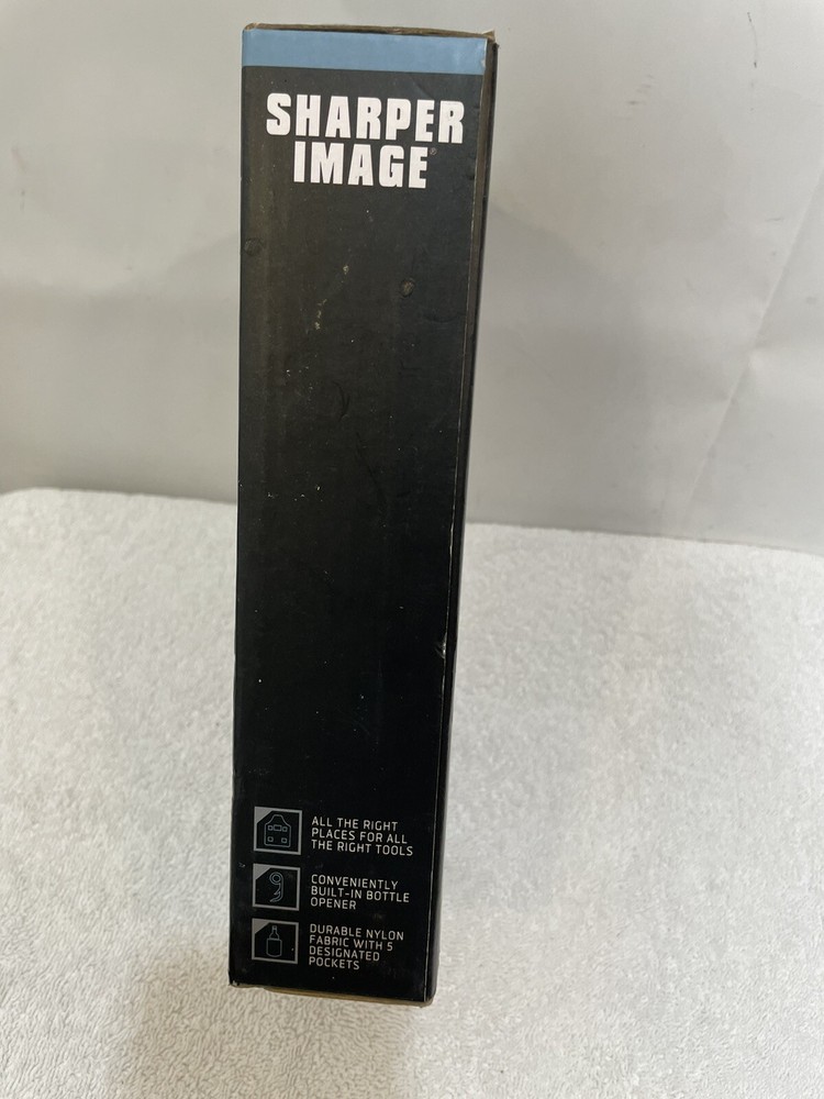 Sharper Image Backyard BBQ Barbecue Chef Black Grill Instructor Apron