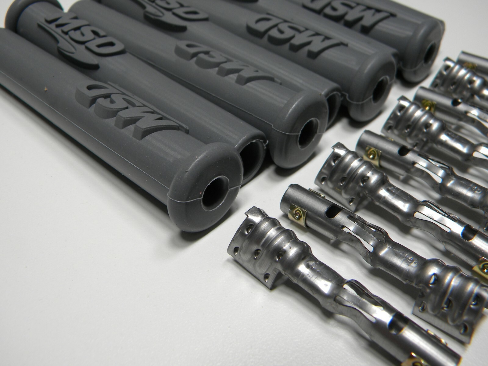 MSD 3301 Spark Plug Wire Plug Boots & Terminals Straight 180 Multi Angle 8 Pack