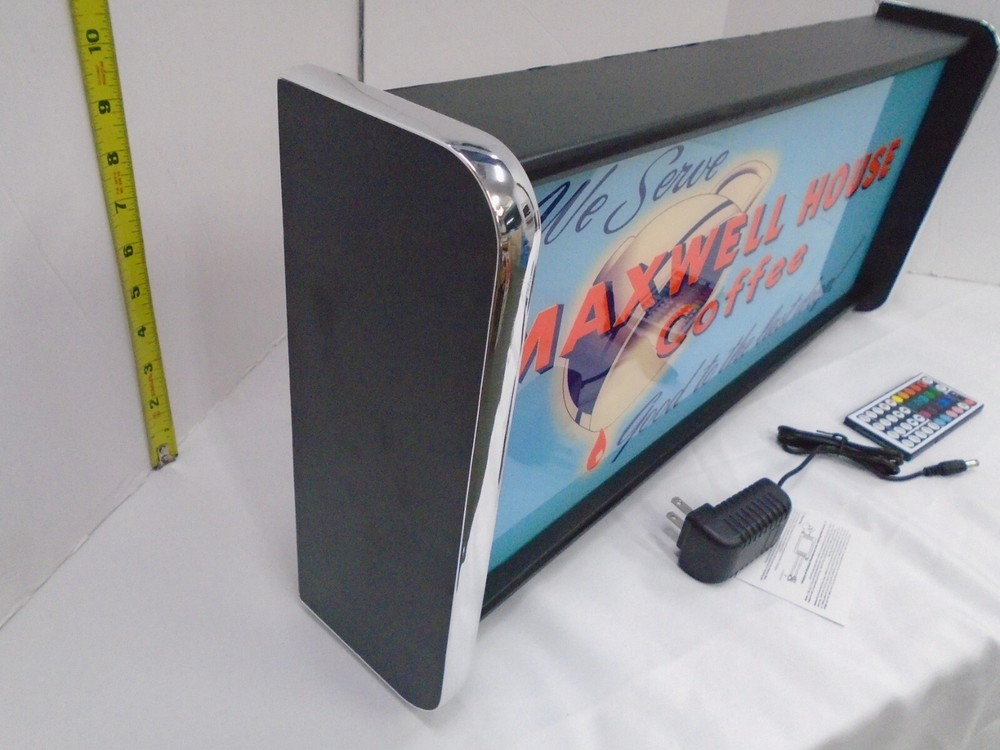 Maxwell House Coffee LED Display lighted sign lightbox Wall Hanging Light