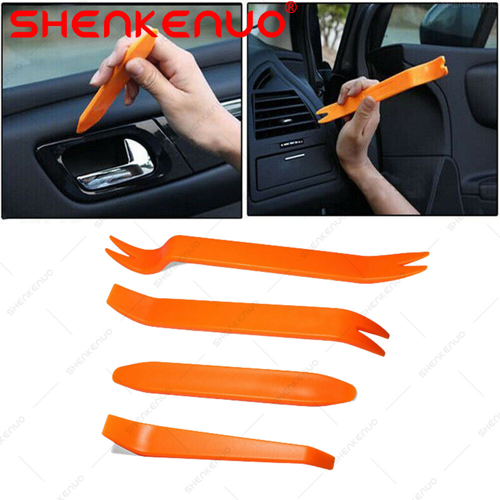 4 psc Pry Bar Set Automotive Dash Panel Plastic Trim Tool Molding Remover