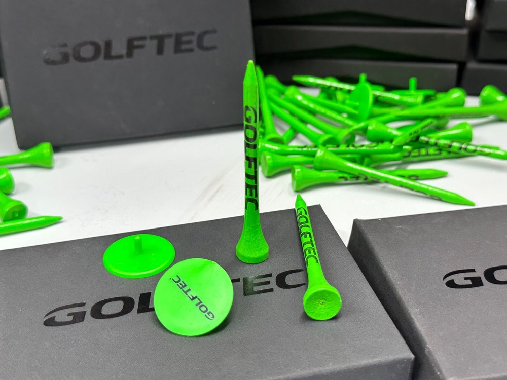 400 GOLFTEC Green Bamboo Golf Tees - 2.75