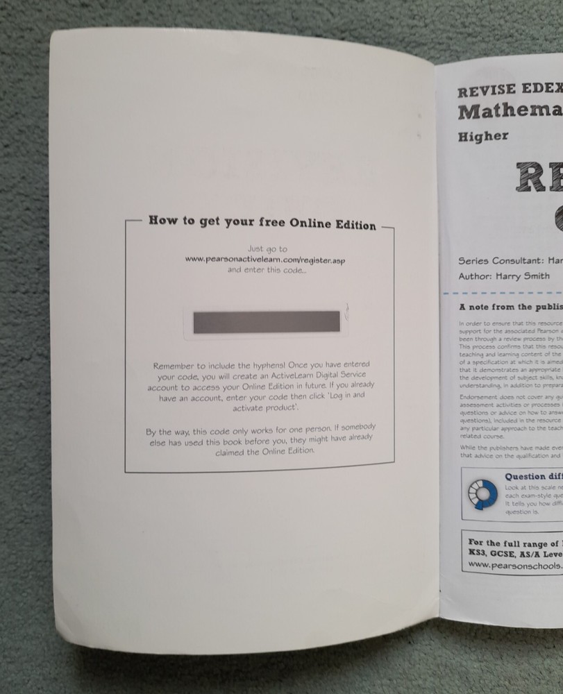 Edexcel GCSE Grade 9-1 Mathematics 'Higher' Revision Guide Maths Pearson