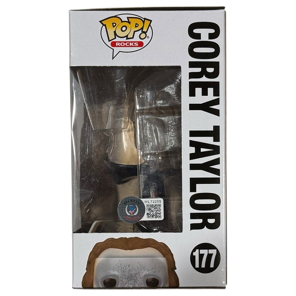 Corey Taylor Slipknot Signed Autograph Funko Pop Rocks #177 Proof Beckett COA