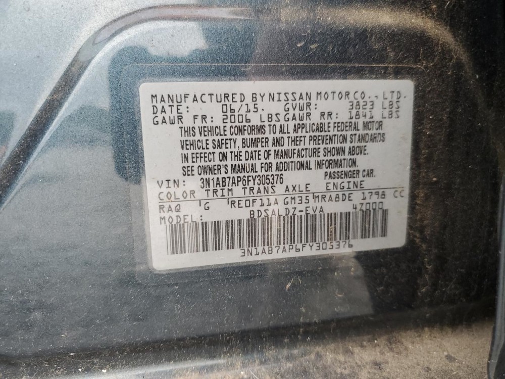 SENTRA 2015 Glove Box 4894274