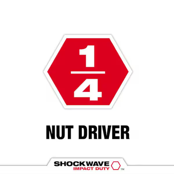 1/4 In. X 1-7/8 In. Shockwave Magnetic Nut Driver Bit (3-Pack)